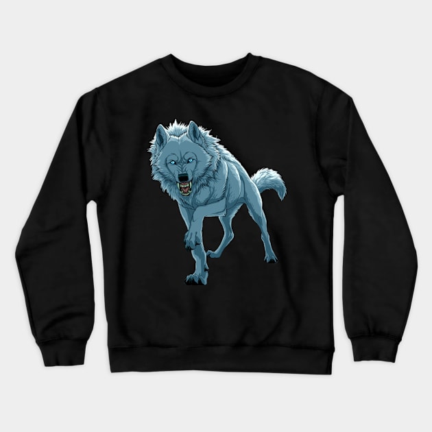 WILD WOLF STICKER - ANIMALS Crewneck Sweatshirt by JMPrint